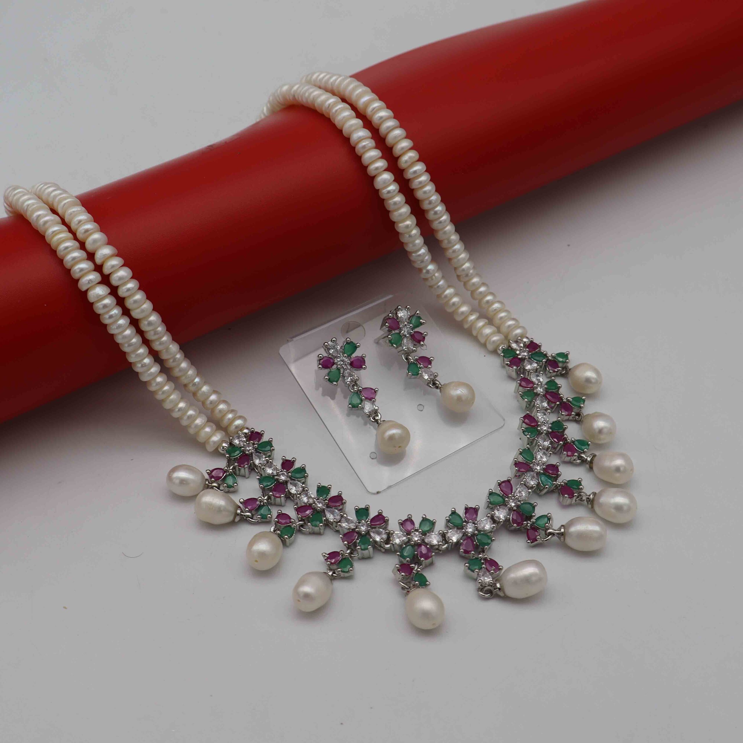 2Layer Pearl Necklace Set